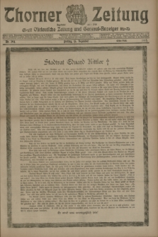 Thorner Zeitung : Ostdeutsche Zeitung und General-Anzeiger. 1905, Nr. 294 (15 Dezember) - Erstes Blatt