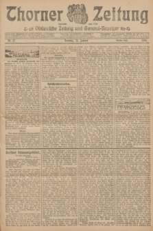 Thorner Zeitung : Ostdeutsche Zeitung und General-Anzeiger. 1906, Nr. 17 (21 Januar) - Zweites Blatt