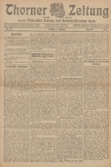 Thorner Zeitung : Ostdeutsche Zeitung und General-Anzeiger. 1906, Nr. 29 (4 Februar) - Erstes Blatt + dod.