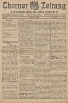 Thorner Zeitung : Ostdeutsche Zeitung und General-Anzeiger. 1906, Nr. 41 (18 Februar) - Erstes Blatt + dod.