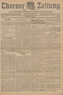 Thorner Zeitung : Ostdeutsche Zeitung und General-Anzeiger. 1906, Nr. 43 (21 Februar) + dod.