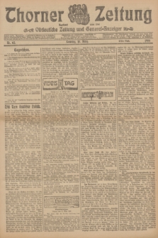 Thorner Zeitung : Ostdeutsche Zeitung und General-Anzeiger. 1906, Nr. 65 (18 März) - Erstes Blatt + dod.