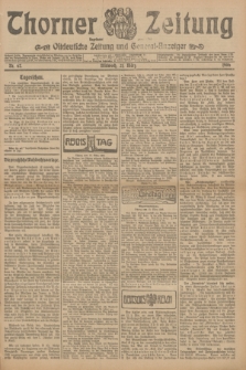 Thorner Zeitung : Ostdeutsche Zeitung und General-Anzeiger. 1906, Nr. 67 (21 März) + dod.
