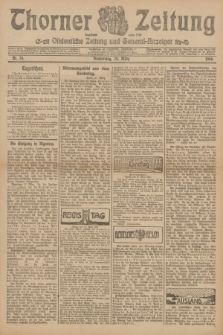 Thorner Zeitung : Ostdeutsche Zeitung und General-Anzeiger. 1906, Nr. 74 (29 März) + dod.