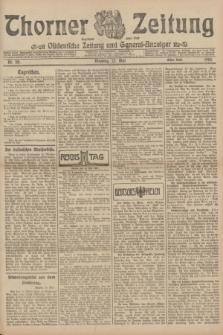 Thorner Zeitung : Ostdeutsche Zeitung und General-Anzeiger. 1906, Nr. 118 (22 Mai) - Erstes Blatt + dod.
