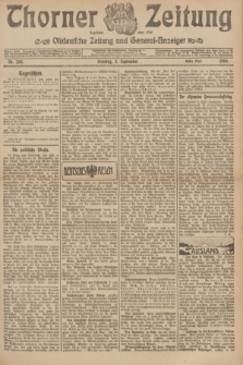 Thorner Zeitung : Ostdeutsche Zeitung und General-Anzeiger. 1906, Nr. 205 (2 September) - Erstes Blatt + dod.