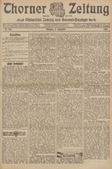 Thorner Zeitung : Ostdeutsche Zeitung und General-Anzeiger. 1906, Nr. 206 (4 September) + dod.