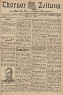 Thorner Zeitung : Ostdeutsche Zeitung und General-Anzeiger. 1906, Nr. 214 (13 September) + dod.