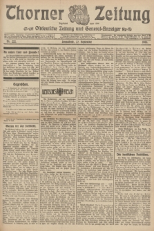 Thorner Zeitung : Ostdeutsche Zeitung und General-Anzeiger. 1906, Nr. 222 (22 September) + dod.