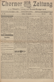 Thorner Zeitung : Ostdeutsche Zeitung und General-Anzeiger. 1906, Nr. 223 (23 September) - Erstes Blatt + dod.