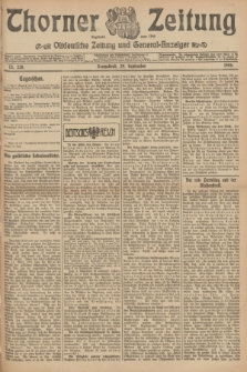 Thorner Zeitung : Ostdeutsche Zeitung und General-Anzeiger. 1906, Nr. 228 (29 September) + dod.