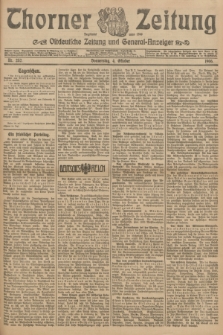 Thorner Zeitung : Ostdeutsche Zeitung und General-Anzeiger. 1906, Nr. 232 (4 Oktober) + dod.