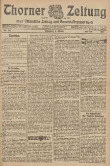 Thorner Zeitung : Ostdeutsche Zeitung und General-Anzeiger. 1906, Nr. 234 (6 Oktober) - Erstes Blatt + dod.