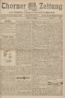 Thorner Zeitung : Ostdeutsche Zeitung und General-Anzeiger. 1906, Nr. 265 (11 November) - Erstes Blatt + dod.