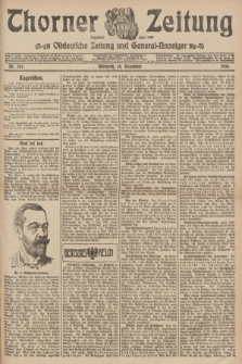 Thorner Zeitung : Ostdeutsche Zeitung und General-Anzeiger. 1906, Nr. 267 (14 November) + dod.
