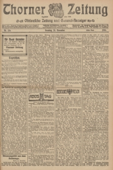 Thorner Zeitung : Ostdeutsche Zeitung und General-Anzeiger. 1906, Nr. 276 (25 November) - Erstes Blatt + dod.