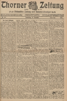 Thorner Zeitung : Ostdeutsche Zeitung und General-Anzeiger. 1906, Nr. 279 (29 November) - Zweites Blatt