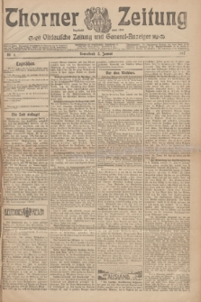 Thorner Zeitung : Ostdeutsche Zeitung und General-Anzeiger. 1907, Nr. 4 (5 Jannar) + dodatek