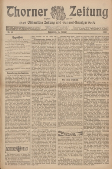 Thorner Zeitung : Ostdeutsche Zeitung und General-Anzeiger. 1907, Nr. 10 (12 Jannar) + dodatek