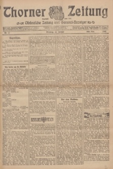 Thorner Zeitung : Ostdeutsche Zeitung und General-Anzeiger. 1907, Nr. 12 (15 Jannar) - Erstes Blatt + dodatek