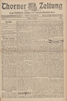 Thorner Zeitung : Ostdeutsche Zeitung und General-Anzeiger. 1907, Nr. 15 (18 Jannar) + dodatek
