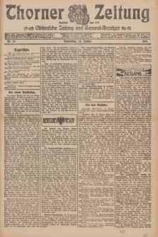 Thorner Zeitung : Ostdeutsche Zeitung und General-Anzeiger. 1907, Nr. 20 (24 Jannar) + dodatek