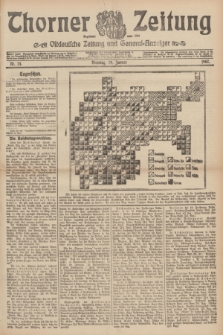 Thorner Zeitung : Ostdeutsche Zeitung und General-Anzeiger. 1907, Nr. 24 (29 Jannar) + dodatek