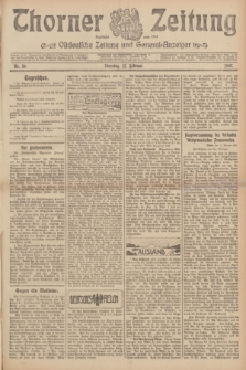 Thorner Zeitung : Ostdeutsche Zeitung und General-Anzeiger. 1907, Nr. 36 (12 Februar) + dodatek