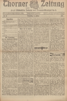 Thorner Zeitung : Ostdeutsche Zeitung und General-Anzeiger. 1907, Nr. 38 (14 Februar) + dod.