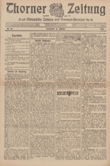 Thorner Zeitung : Ostdeutsche Zeitung und General-Anzeiger. 1907, Nr. 40 (16 Februar) + dod.