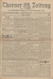 Thorner Zeitung : Ostdeutsche Zeitung und General-Anzeiger. 1907, Nr. 45 (22 Februar) + dod.
