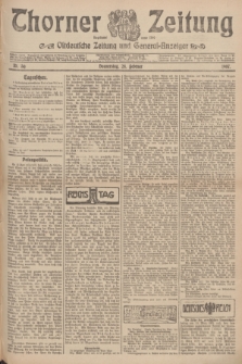 Thorner Zeitung : Ostdeutsche Zeitung und General-Anzeiger. 1907, Nr. 50 (28 Februar) + dod.