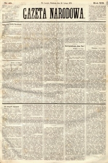 Gazeta Narodowa. 1874, nr 43
