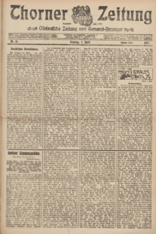 Thorner Zeitung : Ostdeutsche Zeitung und General-Anzeiger. 1907, Nr. 81 (7 April) - Zweites Blatt
