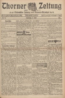 Thorner Zeitung : Ostdeutsche Zeitung und General-Anzeiger. 1907, Nr. 90 (18 April) + dod.