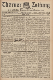 Thorner Zeitung : Ostdeutsche Zeitung und General-Anzeiger. 1907, Nr. 93 (21 April) - Zweites Blatt