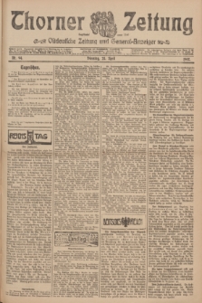 Thorner Zeitung : Ostdeutsche Zeitung und General-Anzeiger. 1907, Nr. 94 (23 April) + dod.