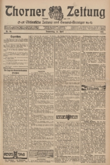 Thorner Zeitung : Ostdeutsche Zeitung und General-Anzeiger. 1907, Nr. 96 (25 April) + dod.