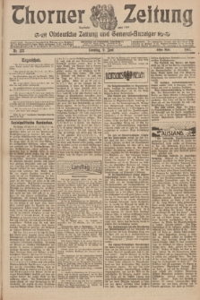 Thorner Zeitung : Ostdeutsche Zeitung und General-Anzeiger. 1907, Nr. 133 (9 Juni) - Erstes Blatt + dod.