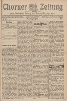 Thorner Zeitung : Ostdeutsche Zeitung und General-Anzeiger. 1907, Nr. 136 (13 Juni) + dod.