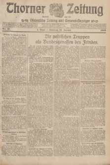 Thorner Zeitung : Ostdeutsche Zeitung und General-Anzeiger. 1919, Nr. 10 (12 Januar) + dod.