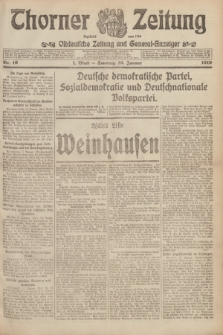 Thorner Zeitung : Ostdeutsche Zeitung und General-Anzeiger. 1919, Nr. 16 (19 Januar) + dod.