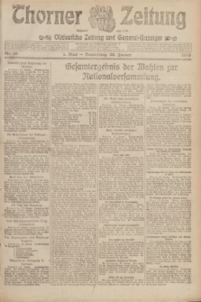Thorner Zeitung : Ostdeutsche Zeitung und General-Anzeiger. 1919, Nr. 19 (23 Januar) + dod.