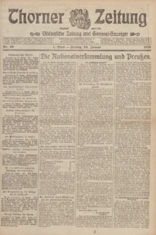 Thorner Zeitung : Ostdeutsche Zeitung und General-Anzeiger. 1919, Nr. 20 (24 Januar) + dod.