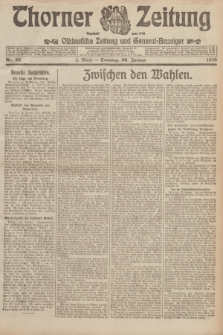 Thorner Zeitung : Ostdeutsche Zeitung und General-Anzeiger. 1919, Nr. 22 (26 Januar) + dod.
