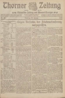 Thorner Zeitung : Ostdeutsche Zeitung und General-Anzeiger. 1919, Nr. 23 (28 Januar)