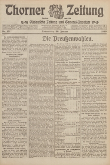 Thorner Zeitung : Ostdeutsche Zeitung und General-Anzeiger. 1919, Nr. 25 (30 Januar)