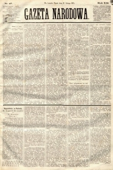 Gazeta Narodowa. 1874, nr 47