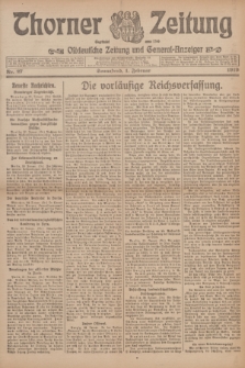 Thorner Zeitung : Ostdeutsche Zeitung und General-Anzeiger. 1919, Nr. 27 (1 Februar)