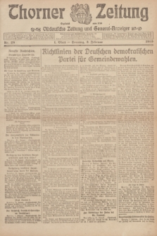 Thorner Zeitung : Ostdeutsche Zeitung und General-Anzeiger. 1919, Nr. 28 (2 Februar) + dod.